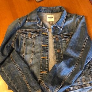 Old Navy girls soft jean jacket size large